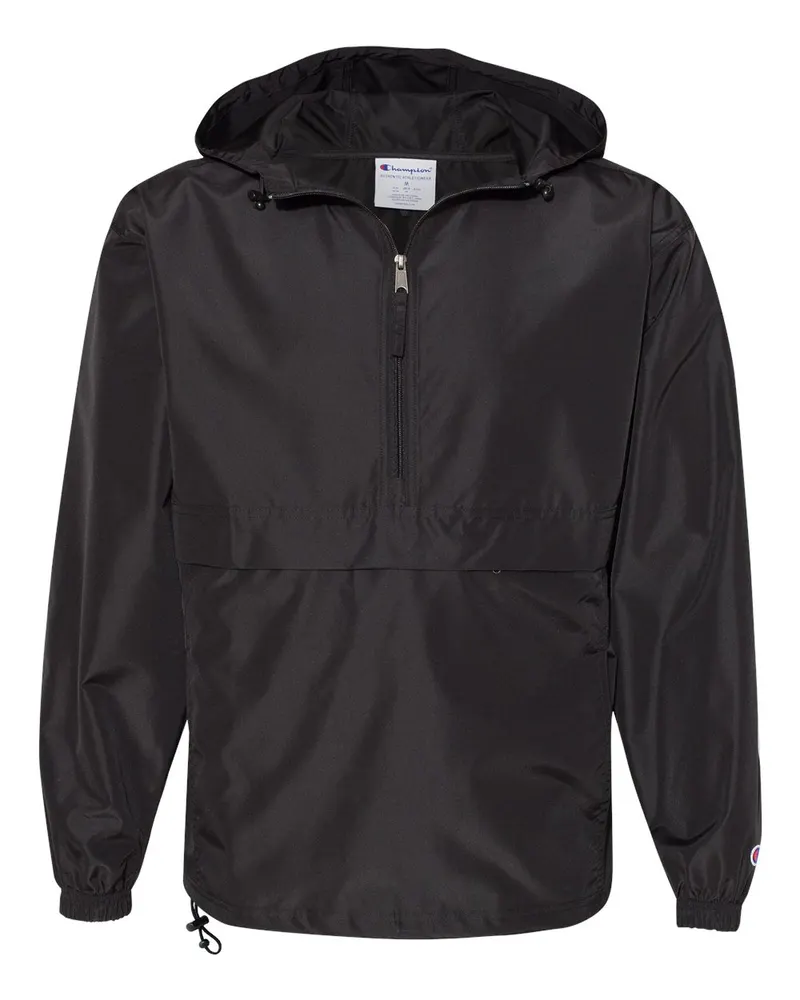 Champion Champion Unisex Packable Anorak Jacket — Black