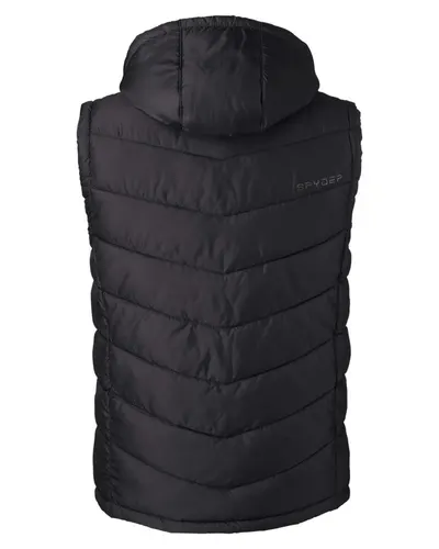 Spyder Spyder Men's Pelmo Puffer Vest in Black, back view
