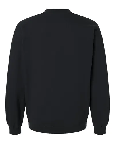 Gildan Gildan Unisex Softstyle® Midweight Quarter-Zip Sweatshirt in Black, back view
