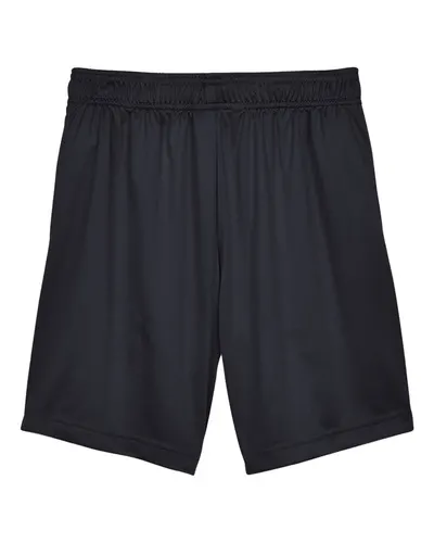 Team 365 Team 365 Youth Zone Performance Shorts in Black, back view