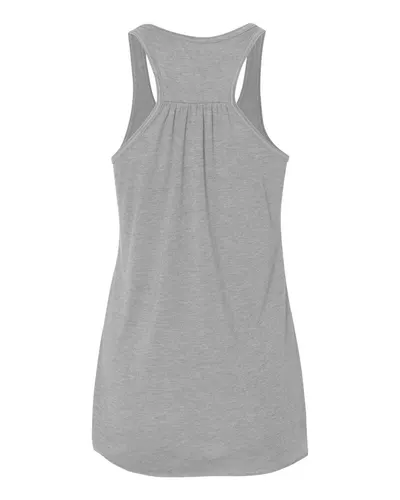 BELLA + CANVAS BELLA + CANVAS Women's Flowy Racerback Tank in Athletic Heather, back view
