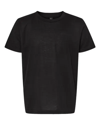 M&O M&O Youth Deluxe Blend T-Shirt in Black, front view