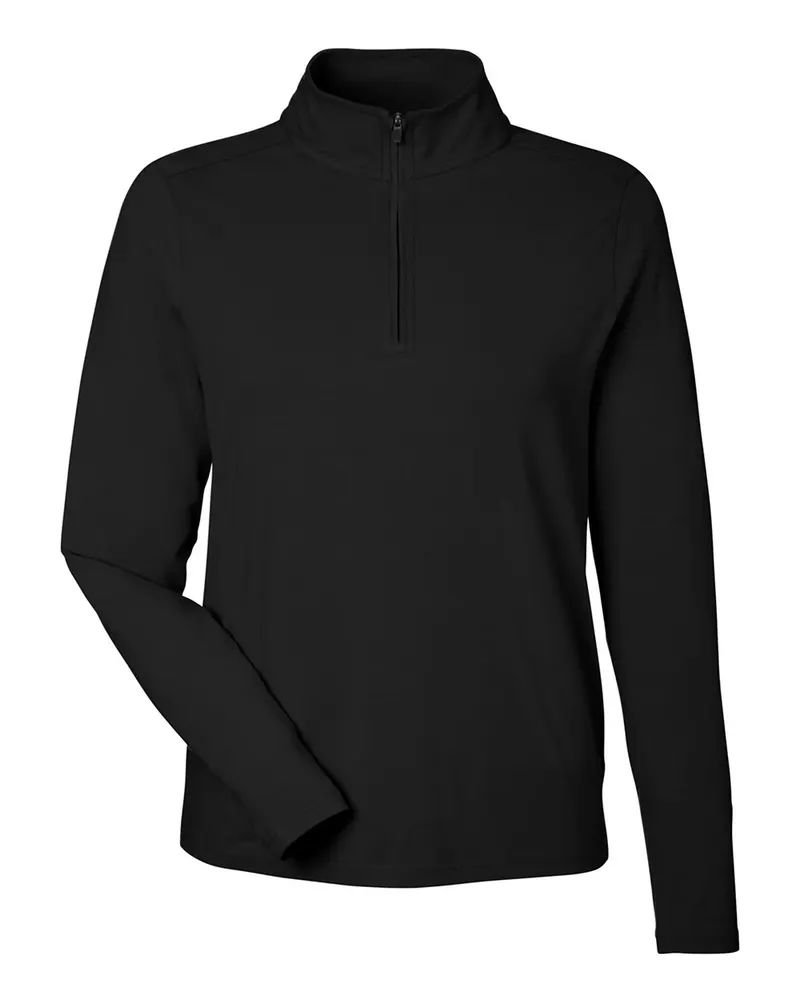 Devon & Jones Devon & Jones Women's Raleigh Stretch Quarter-Zip Pullover — Black