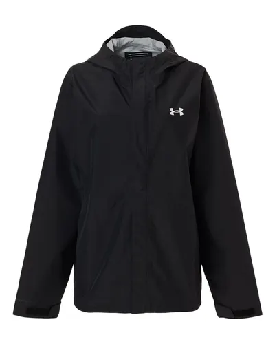 Under Armour Under Armour Men's Cloudstrike Jacket in Black/ White, front view