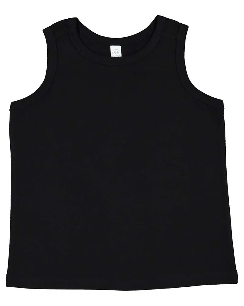 Rabbit Skins Rabbit Skins Toddler Fine Jersey Tank — Black
