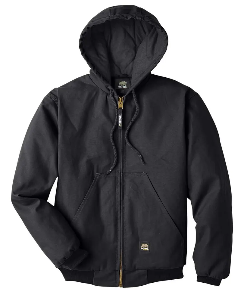 Berne Apparel Berne Apparel Men's Berne Heritage Hooded Jacket — Black