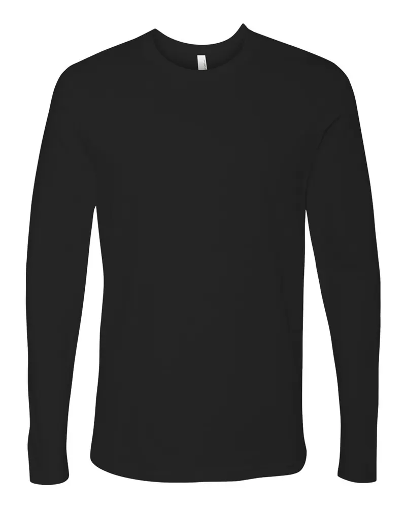 Next Level Next Level Unisex Cotton Long Sleeve Tee — Black