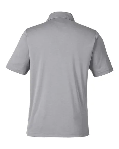 Team 365 Team 365 Men's Zone Sonic Heather Performance Polo in Athletic Heather, back view