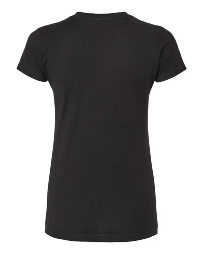 M&O M&O Women's Fine Jersey T-Shirt in Fine Black, back view