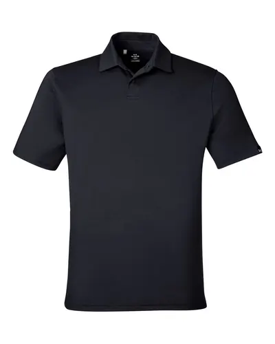 Under Armour Under Armour Men's Recycled Polo in Black/ White, front view