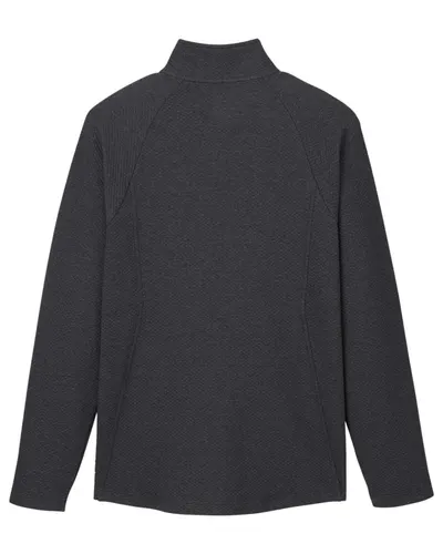 North End North End Men's Spirit Textured Full-Zip in Black Heather, back view