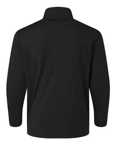 AllPro AllPro Youth Pro-Lock Performance Quarter-Zip Pullover in Black, back view