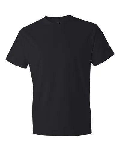 Gildan Gildan Unisex Softstyle® Lightweight T-Shirt in Black, front view