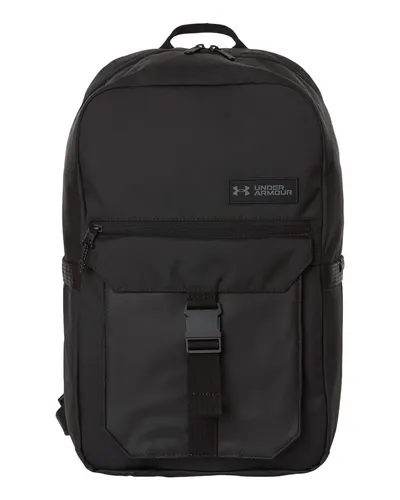 Under Armour Under Armour Triumph Campus Backpack in Black/ White, front view