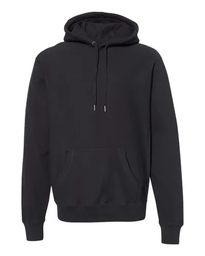 Independent Trading Co. Independent Trading Co. Unisex Legend Premium Heavyweight Cross-Grain Hooded Sweatshirt in Black, front view
