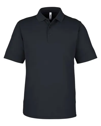 CORE365 CORE365 Men's Market Snag Protect Mesh Polo in Black, front view