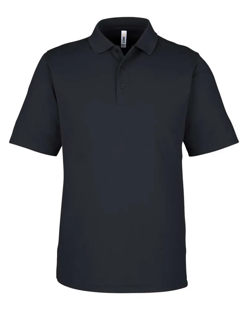 CORE365 CORE365 Men's Market Snag Protect Mesh Polo — Black