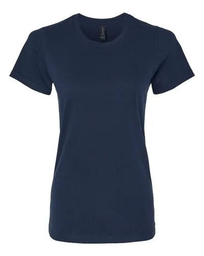 Gildan Gildan Women's Softstyle® Midweight T-Shirt in Navy, front view