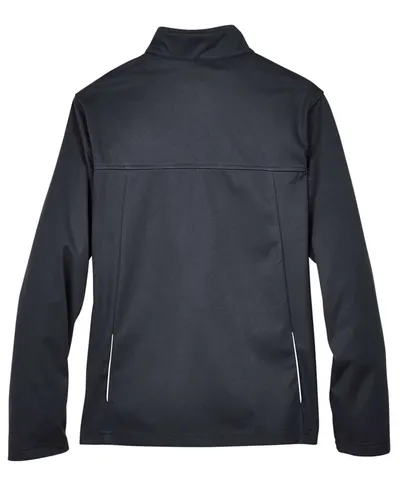 CORE365 CORE365 Women's Techno Lite Three-Layer Knit Tech-Shell in Black, back view