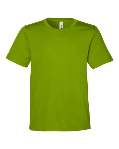 CORE365 CORE365 Youth Capital Performance T-Shirt in Acid Green, front view