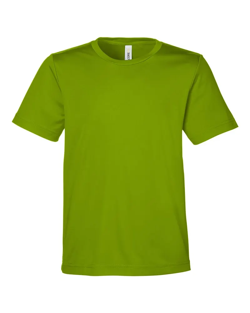 CORE365 CORE365 Youth Capital Performance T-Shirt — Acid Green