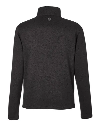 Marmot Marmot Men's Drop Line Half-Zip Jacket in Black Heather, back view