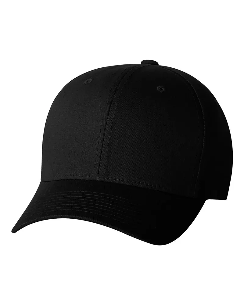 Flexfit Flexfit V-Flexfit® Cotton Twill Cap — Black
