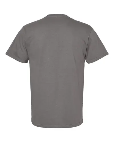 Gildan Gildan Unisex Softstyle® Midweight T-Shirt in Charcoal, back view