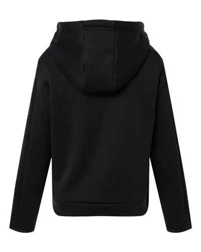 Under Armour Under Armour Women's Armour Fleece Pro Hooded Full-Zip in Black/ White, back view