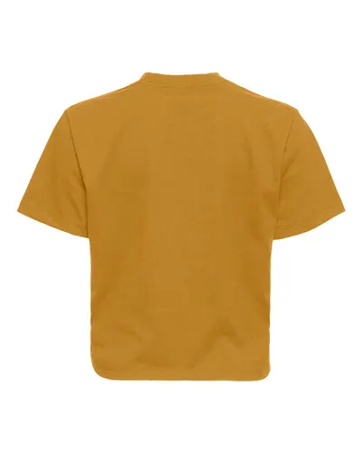 Next Level Next Level Women's Heavyweight Boxy Tee in Antique Gold, back view