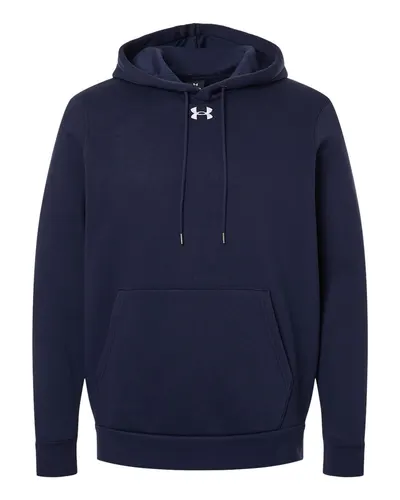 Under Armour Under Armour Men's Team Icon Fleece Hooded Sweatshirt in Midnight Navy/ White, front view