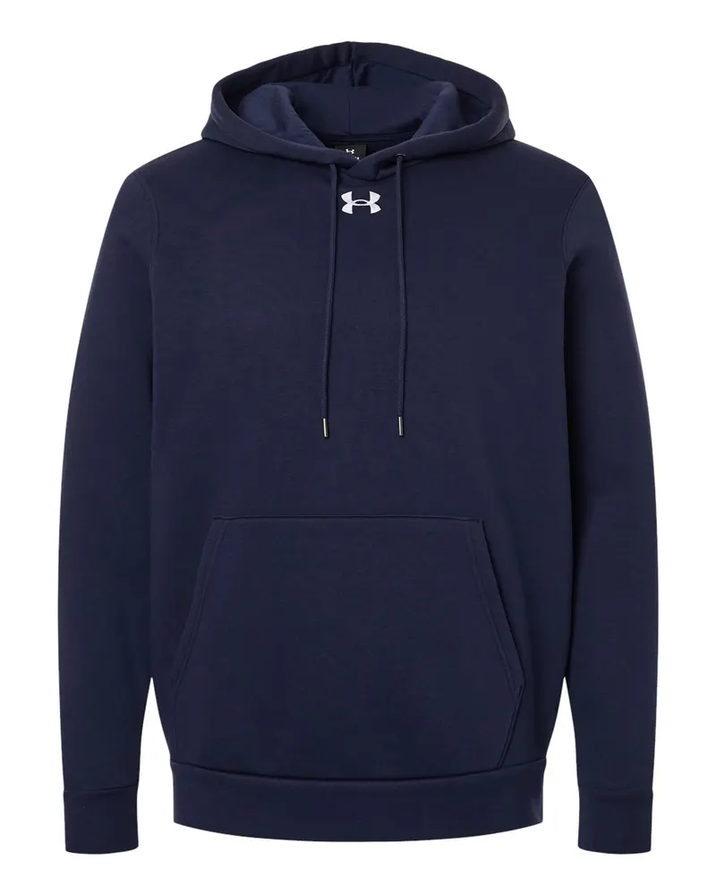 Under Armour Under Armour Men's Team Icon Fleece Hooded Sweatshirt — Midnight Navy/ White