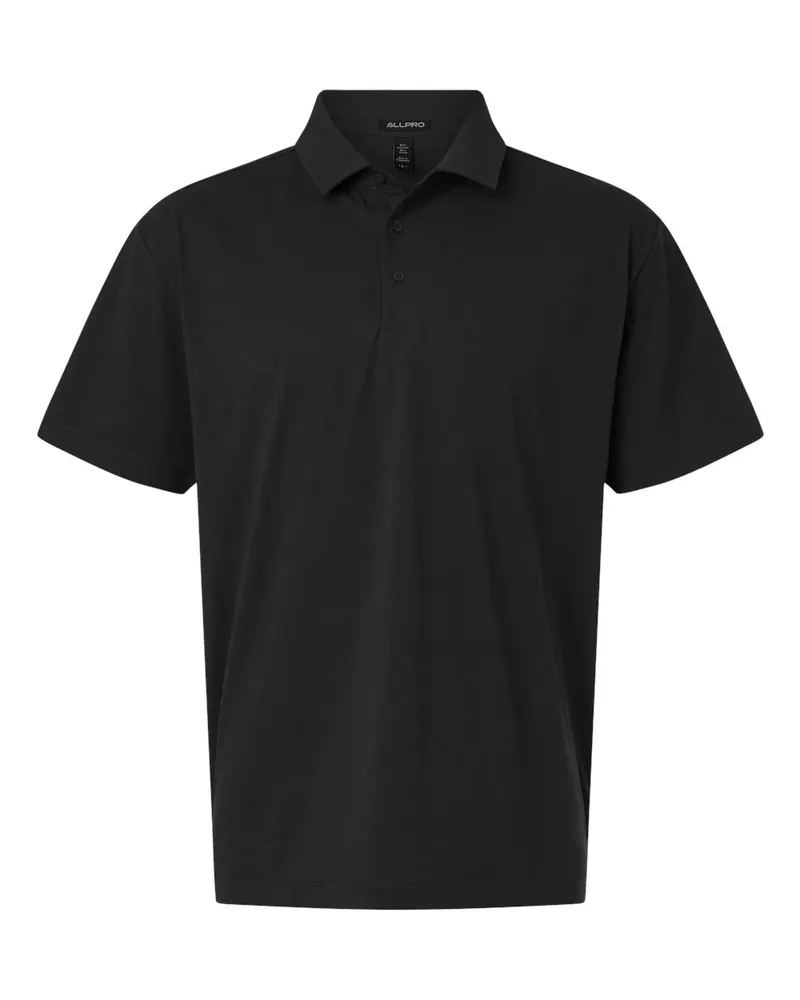 AllPro AllPro Men's Pro-Flex Sorona® Polo — Black