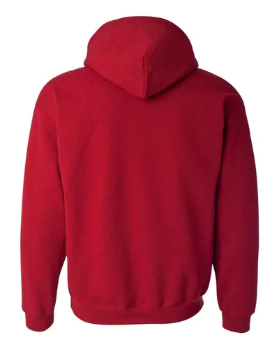 Gildan Gildan Unisex Heavy Blend™ Hooded Sweatshirt in Antique Cherry Red, back view