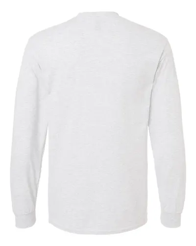 Gildan Gildan Unisex DryBlend® 50/50 Long Sleeve T-Shirt in Ash, back view