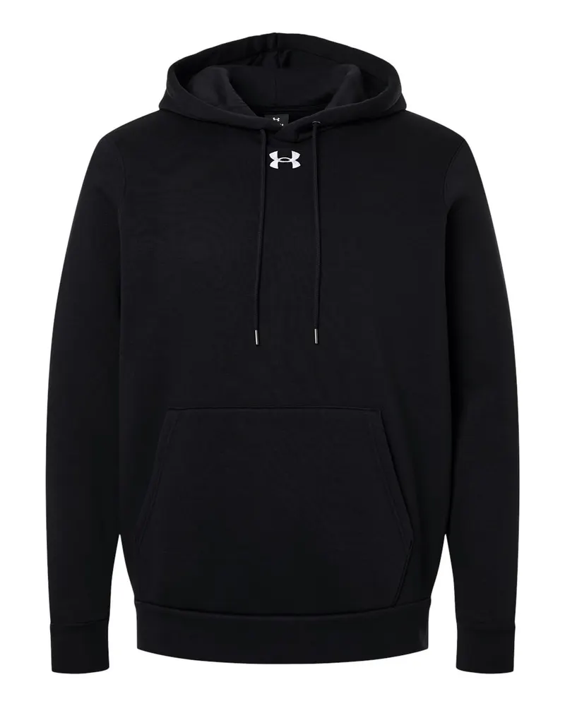 Under Armour Under Armour Men's Team Icon Fleece Hooded Sweatshirt — Black/ White