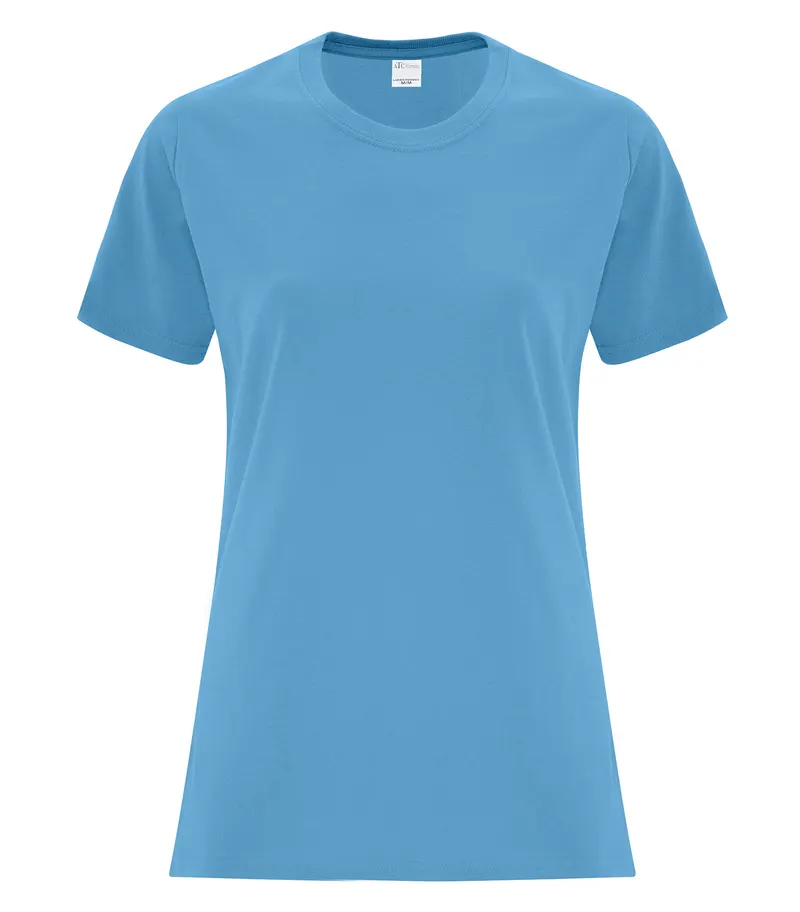 ATC™ Everyday Collection® ATC™ EVERYDAY COTTON LADIES' TEE — Aquatic Blue