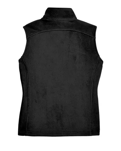 CORE365 CORE365 Women's Journey Fleece Vest in Black, back view