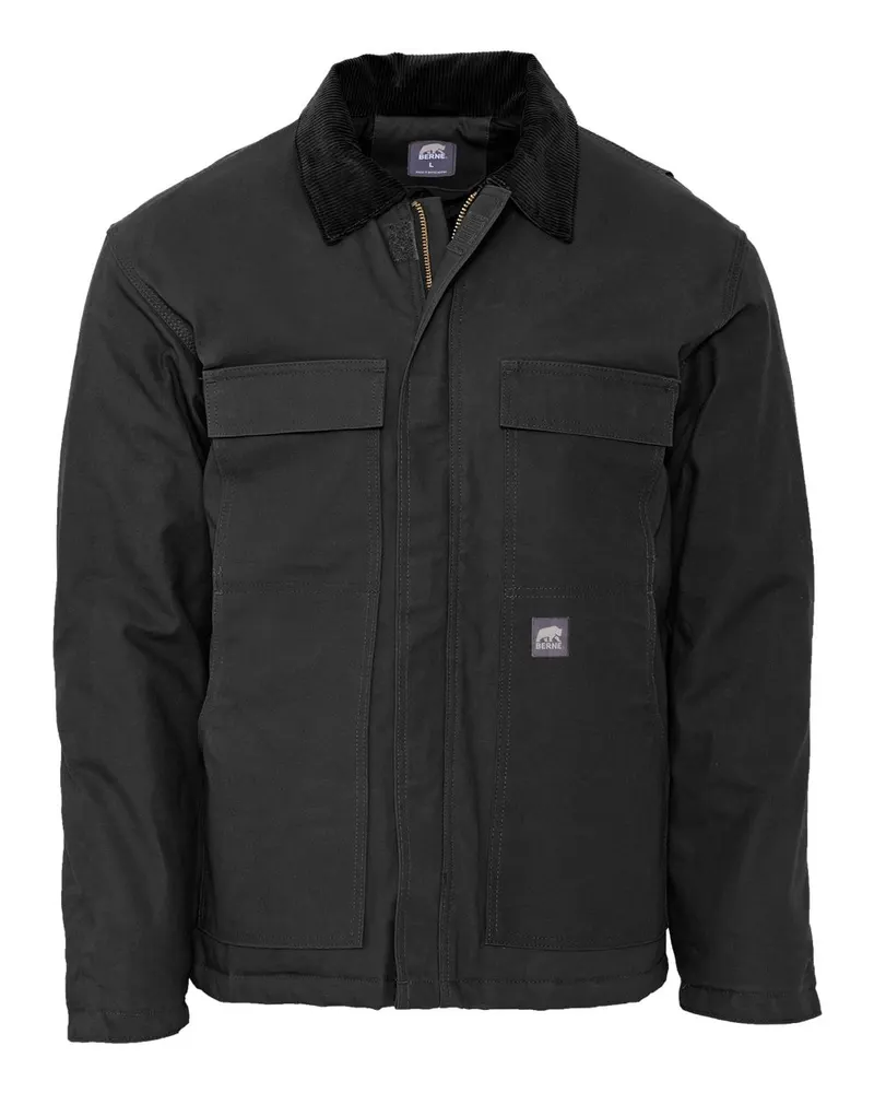 Berne Apparel Berne Apparel Men's Heritage Chore Coat — Black