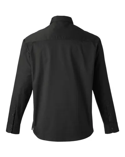 Harriton Harriton Men's Advantage IL Workshirt in Black, back view