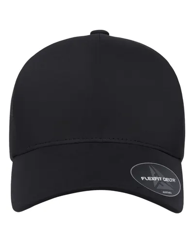 Flexfit Flexfit Delta® Snapback Perforated Cap in Black, front view