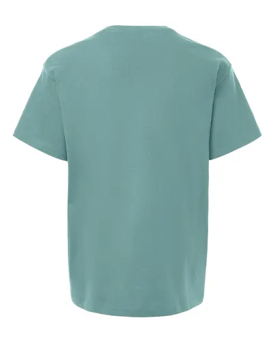 Gildan Gildan Youth Heavy Cotton™ T-Shirt in Aquatic, back view