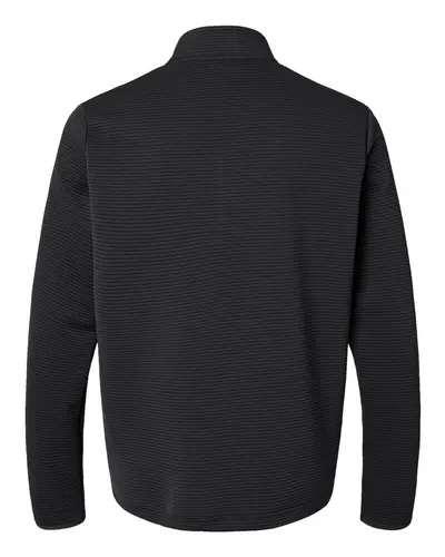 Adidas Adidas Men's Spacer Quarter-Zip Pullover in Black, back view