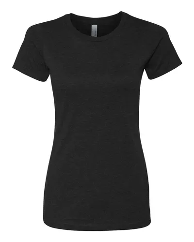 Next Level Next Level Women’s CVC Tee in Black, front view