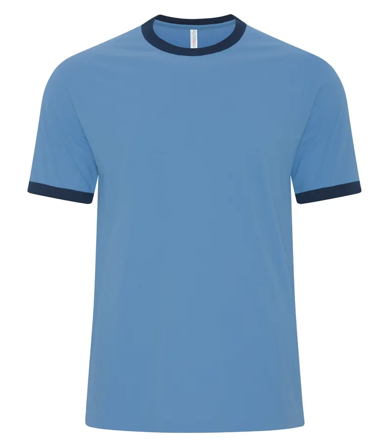 ATC™ EuroSpun® ATC™ EUROSPUN® RINGER TEE — Carolina Blue/True Navy