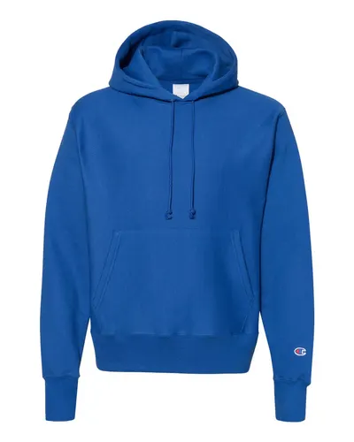 Champion Champion Unisex Reverse Weave® Hooded Sweatshirt in Athletic Royal, front view