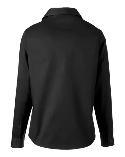 Harriton Harriton Women's Advantage IL Workshirt in Black, back view