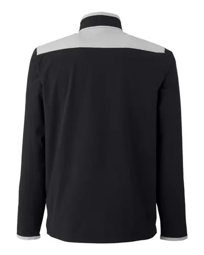 Under Armour Under Armour Men's Motivate 3.0 Quarter-Zip Pullover in Black/ Mod Grey/ White, back view
