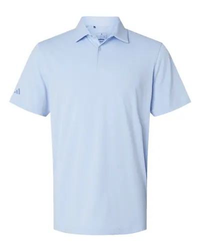 Adidas Adidas Men's Blended Polo in Blue Dawn Melange, front view