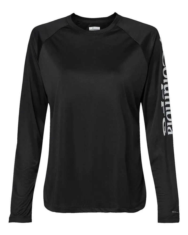 Columbia Columbia Women's PFG Tidal Tee™ II Long Sleeve — Black/ Cirrus Grey